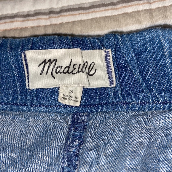 Madewell Drawstring Denim Shorts Size Small - Picture 2 of 2